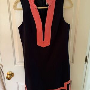 Eliza J Dress with Pink Trim